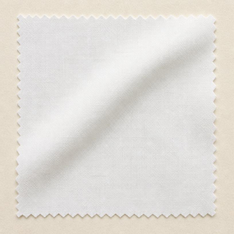 Macro swatch of deep matte white cloth without sheen